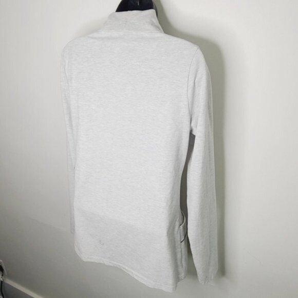 Roots Half Zip Heathered Grey Sweater - Picture 4 of 6